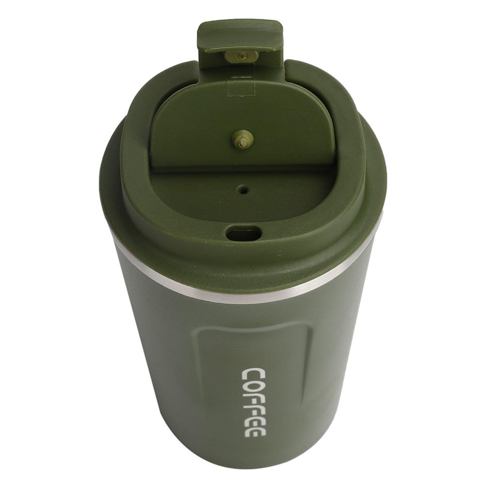 Double Layer Coffee Cup Vacuum Insulated Travel Mug Portable Insulated Mug  Cold Drinks
