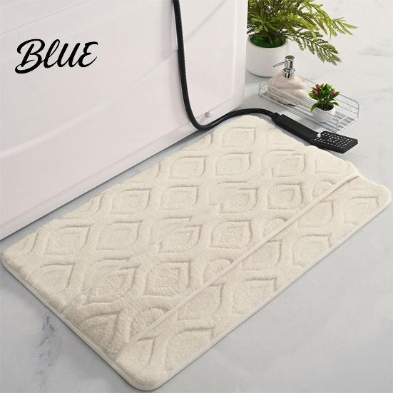 Water-repellent Floor Rug Resistant Thick Doormat Foot Mat Fluffy Absorbent Bathroom Drying Slip Bath Backing