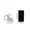 1PC Cute Christmas Tree Decor Xmas New Year Xmas Party Decor Wooden Plush Deer Pendant