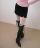 POEV Cable Knit Mini Skirt Shorts - Black