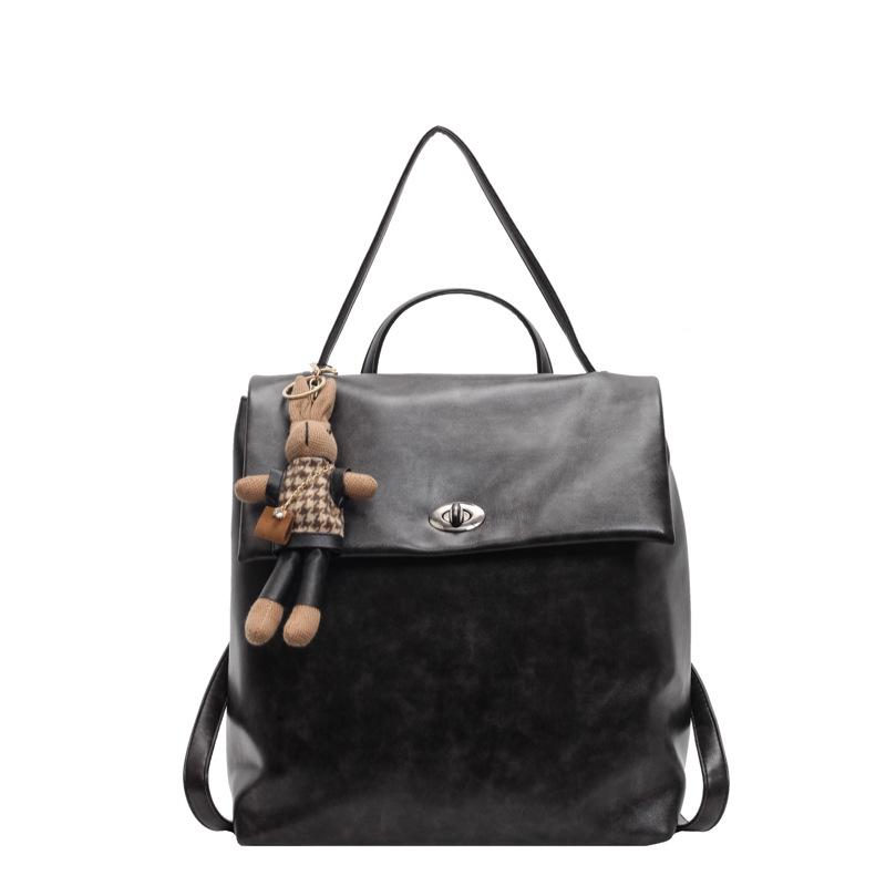 Korean version ins fashion backpack women's 2025 autumn and winter new simple casual large capacity versatile short-distance backpack