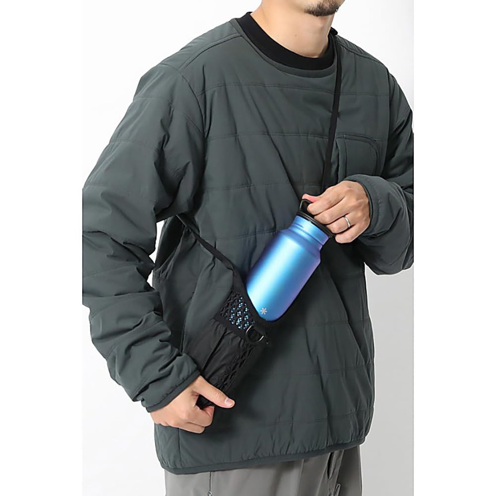 Snow Peak Double Face Mesh Bottle Black Carrier,