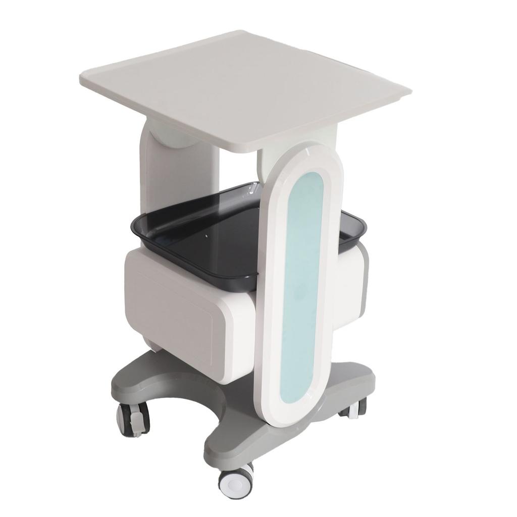 Medical Trolley Cart Large Countertop Single Drawer 50kg Bearing Beauty Salon Rolling Cart for Laboratory Clinic