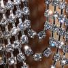 Orecchini a Frange a U con Strass alla Moda per Donna Orecchini Lunghi Multistrato Brillanti Esagerati Accessori Gioiello