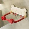 Waterproof Suction Cup Basin Holder with  Hook Bathroom Basin Storage Rack  Kitchen