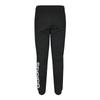 Adidas Solid Color Knitted Lace-Up Mid-Rise Casual Pants Men Bottoms Black EI4905