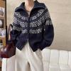 Women's High-End Wool Knit Zipper Cardigan - Winter Thick Warm Plus Size Jacket 2026 New