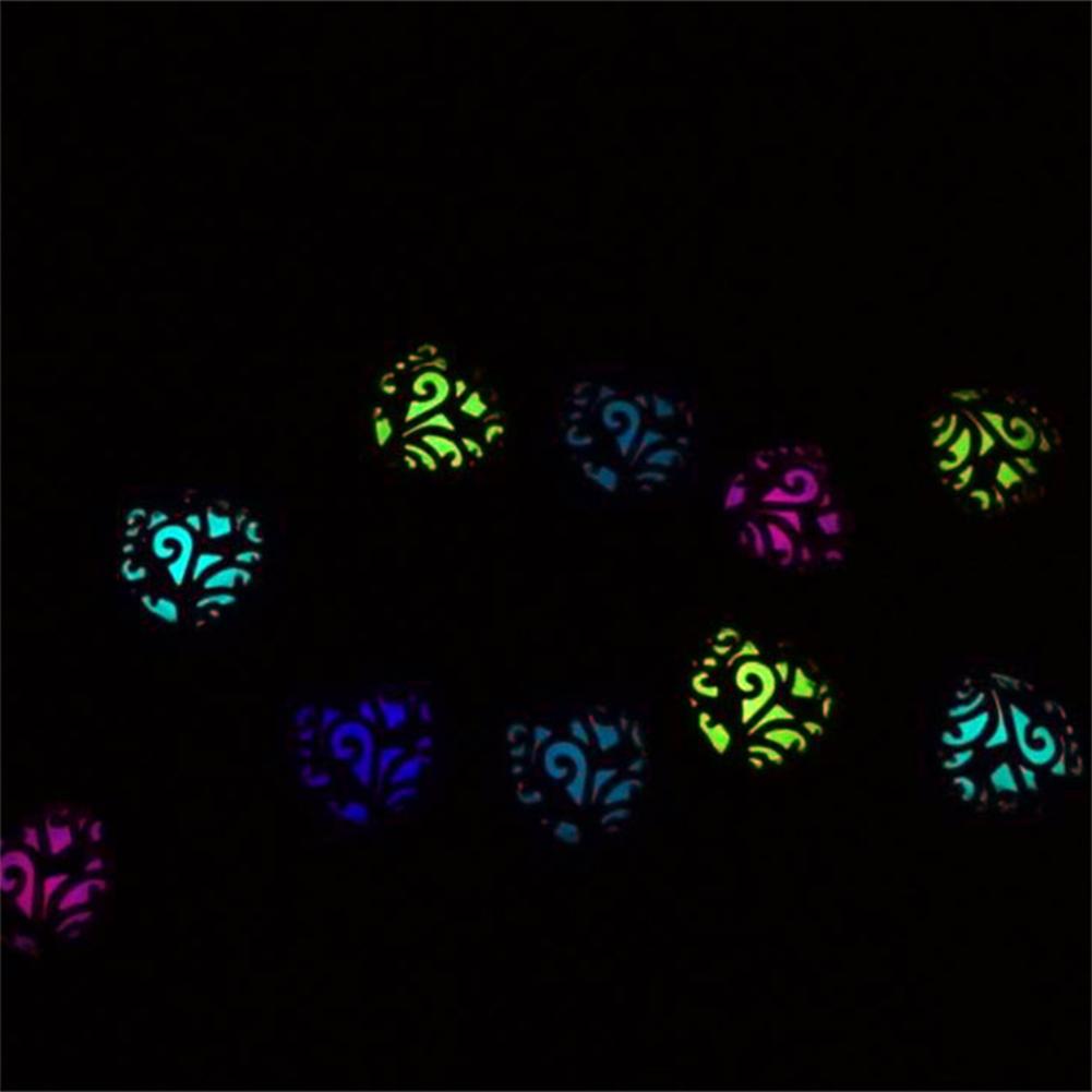 Night glow heart pendant love heart openwork luminous necklace sweater chain