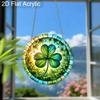 Acrylic Four-Leaf Clover Suncatcher Stained Glass Effect Window Hanging Ornament St. Patrick's Day Gifts