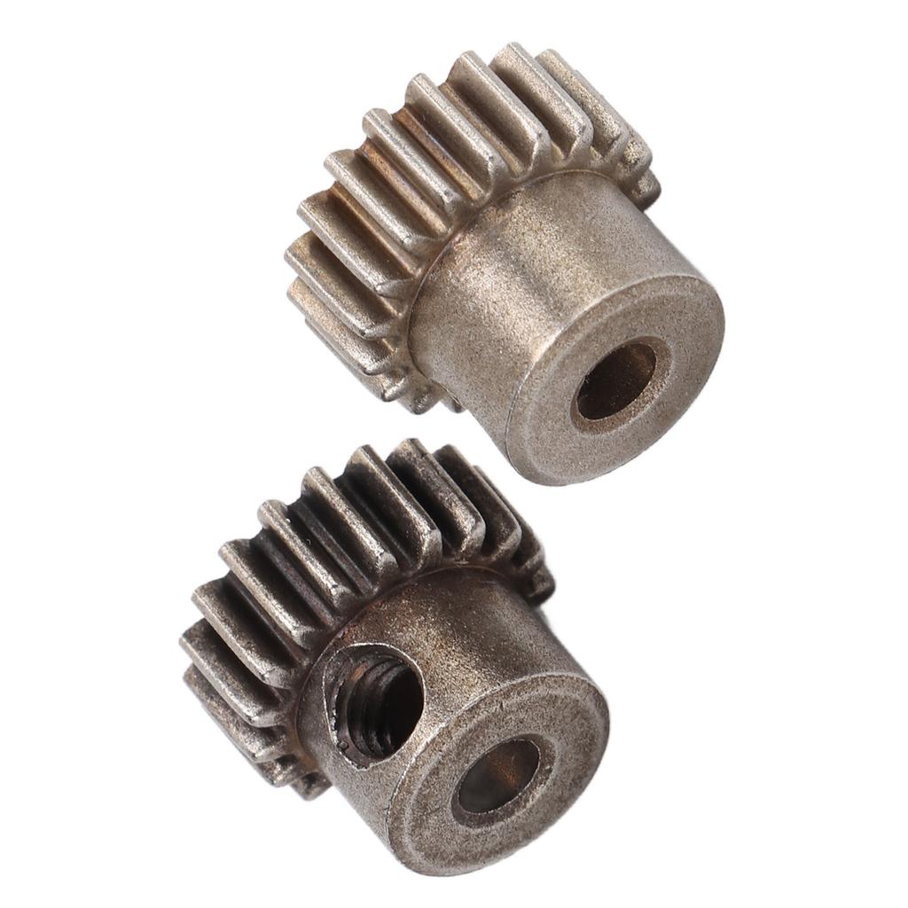 2PCS Set RC Metal Pinion Motor Gear Set for HSP 94107 94111 94123 94170 1 10 RC Car19T