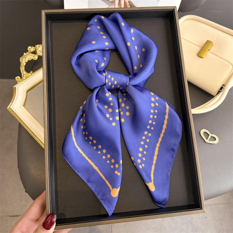 Women S Polka Dot Printed Square Scarf Fashion Sunscreen Neck Wrap