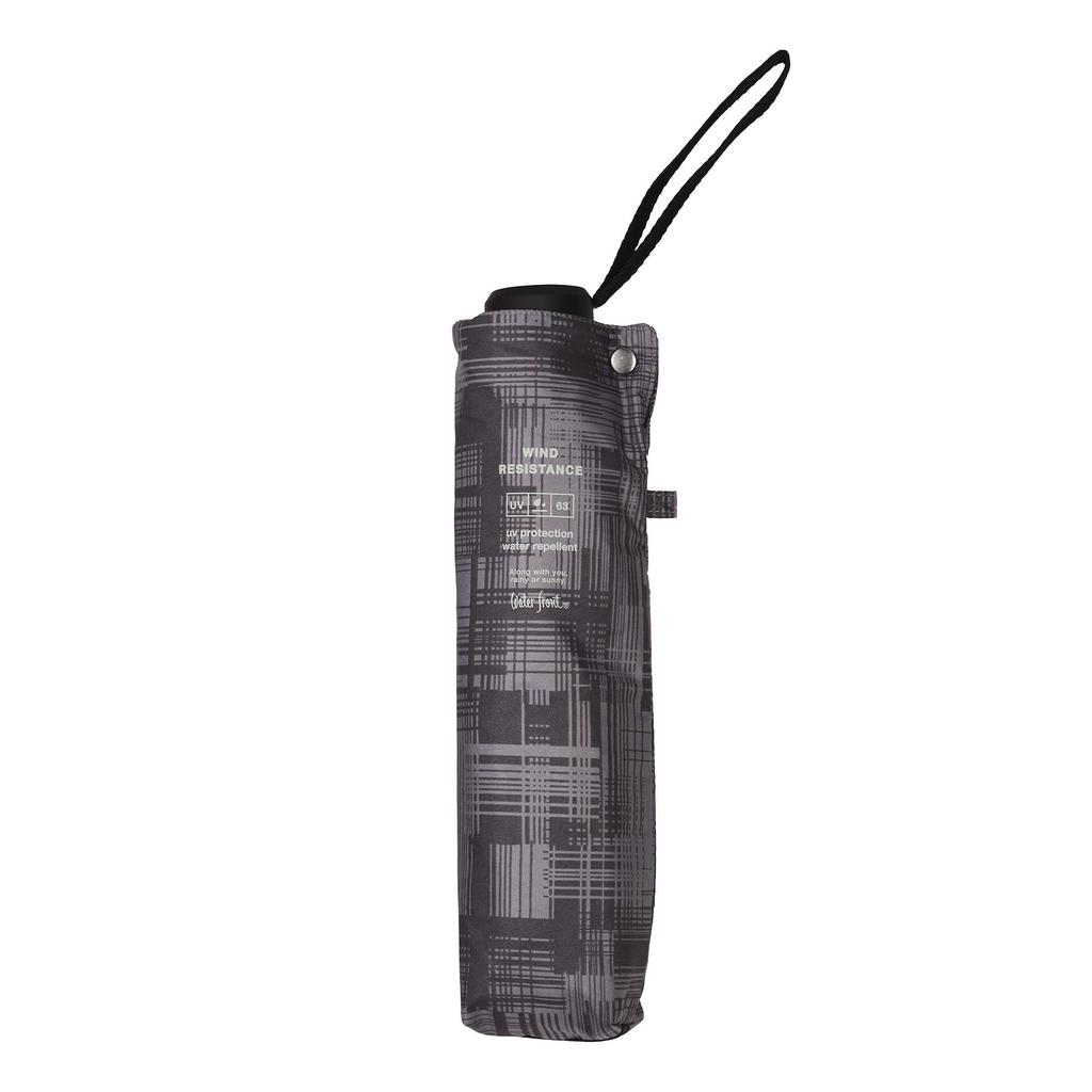 Waterfront Taschenschirm Regenschirm WENIGER IST MEHR Windbeständigkeit Sturm Aschegrau 63cm Windbeständig, um starken Winden standzuhalten Bequem mit