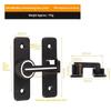 Door Lock Zinc Alloy 90 Degree Sliding Door Latch Heavy Duty Barn Gate Bolt Protect Privacy Cabinet Closet