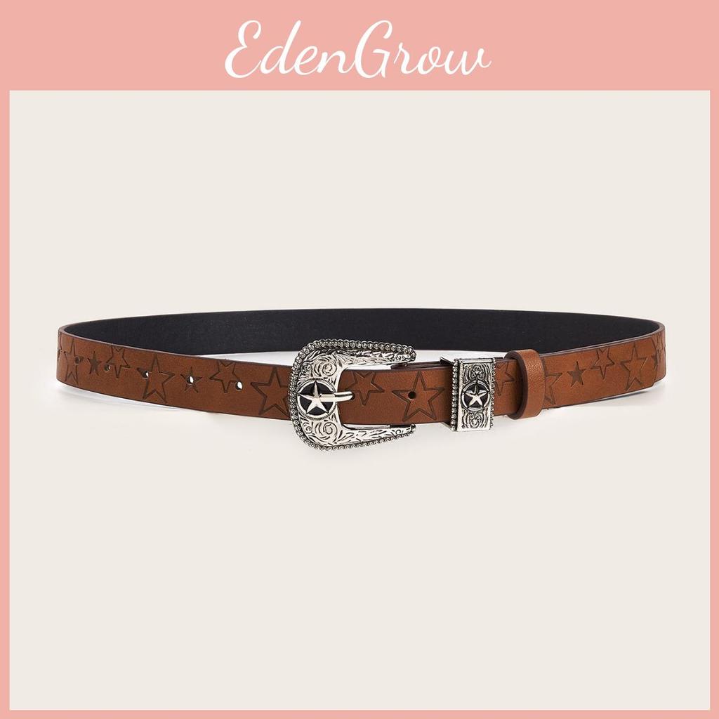 Trendy Faux Leather Belt With Exquisite Embossed Pattern Novelty Needle Buckle 13072.3cm