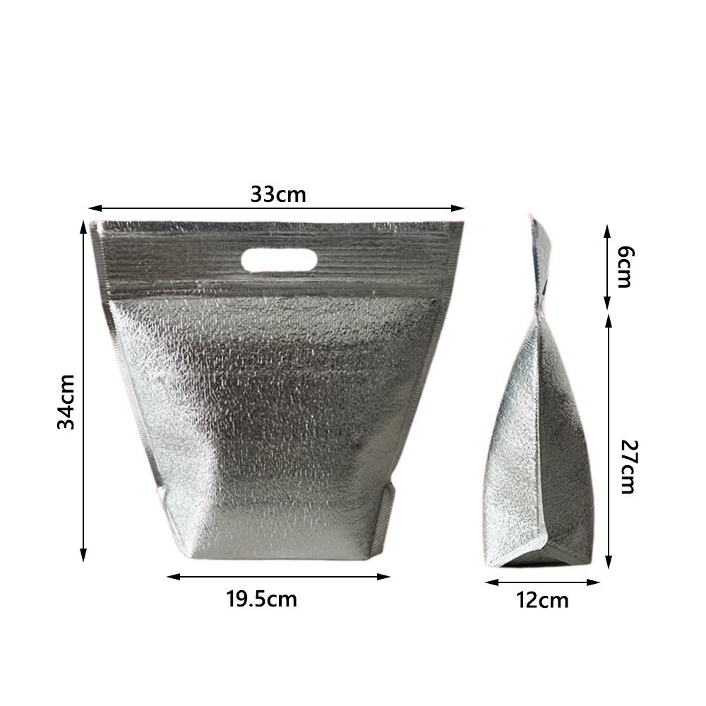 Aluminum Foil Aluminum Foil Insulation Bag With Handle Insulation Layer Fresh-keeping Bags Heat Preservation