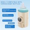 ABS Portable Bottle Warmer Bag 360° Heating Baby Bottle Warmer Bag 6 Temperature Setting Intelligent Milk Warming for Home
