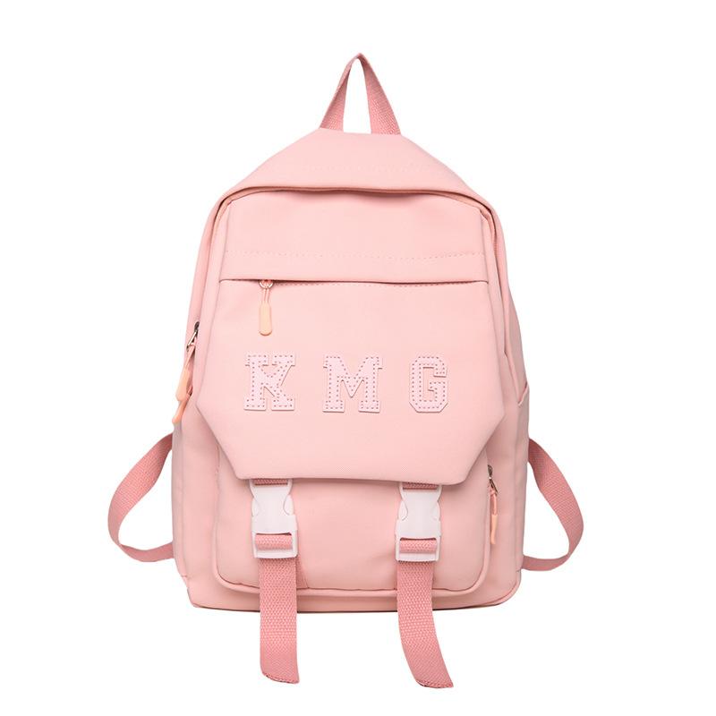 

Korean version of small fresh schoolbag new middle and high school students cute going out small backpack light travel backpack One size розовый