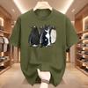 Funny Penguin Graphic T Shirts Cat Printed Tshirt Unisex Unisex Loose Cotton Short Sleeve Tshirts Summer Round Neck Short Sleeve Tee