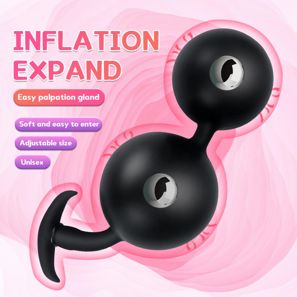 Wearable Anal Plug Inflate Big Buttplug Dildo Sex Toys For Women/Men Masturbators 18 Anal Toys Vaginal Anus Ball Bead Vibrating