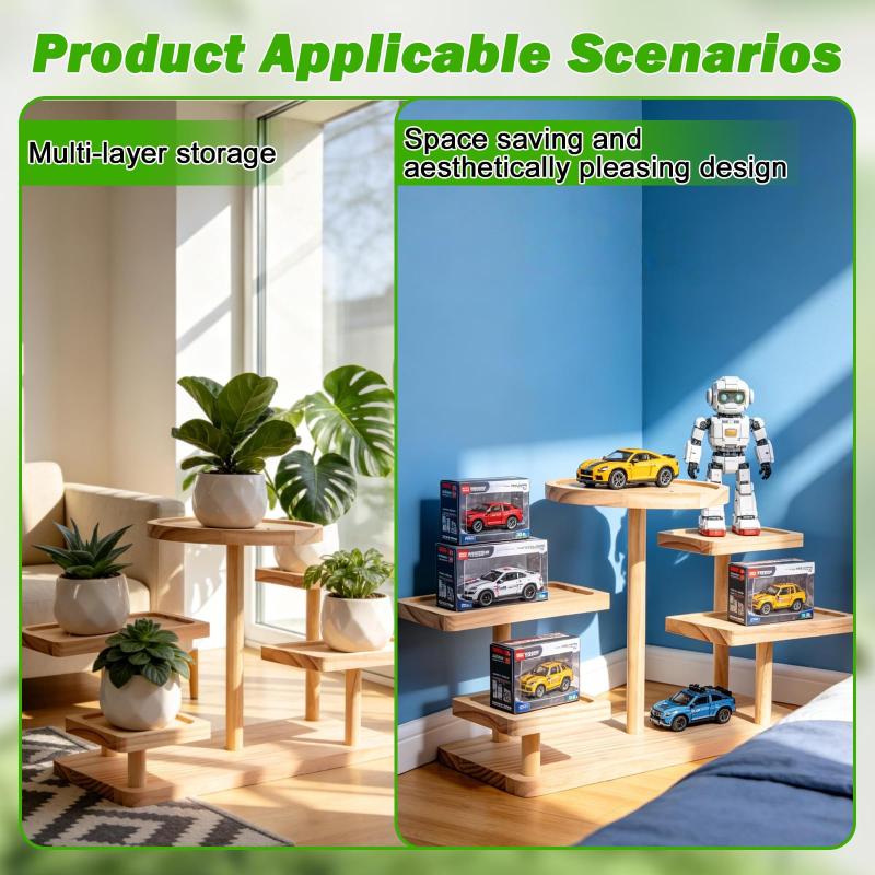 Wooden Cake Display Stand Versatile Storage Shelf For Home Party And Wedding Decoration