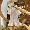 Girls Summer Vintage Qipao Dress Kids Stylish Hanfu Princess Gown Toddler Baby Chinese Traditional Clothing