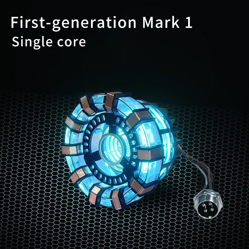 First-generation Mark1 Ark Reactor Mark1 Core Logo Core Luminous Model Superhero 1:1 Cosplay Toy Chest Lamp Children s Gift