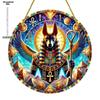 Egyptian Goddess and Pharaoh Acrylic Sun Catcher, Ancient Egyptian Mythological Theme, novelty home decor, Perfect Durable for Bedroom