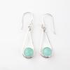 Amazonite Gemstone 925 Sterling Silver Jewelry Handmade Women Earrings 1.76" EE-126-24