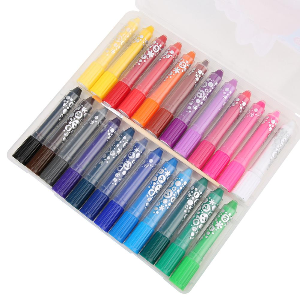 Oil Painting Stick Water-Soluble Rotating Drawing Pen Tool Stationery Art Supplies(12 Colors )
