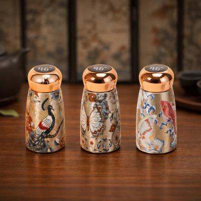 Chinese Style Stainless Steel Thermal Cup Mushroom Shaped Stainless Steel Insulated Water Cup Intelligent Temperature Display