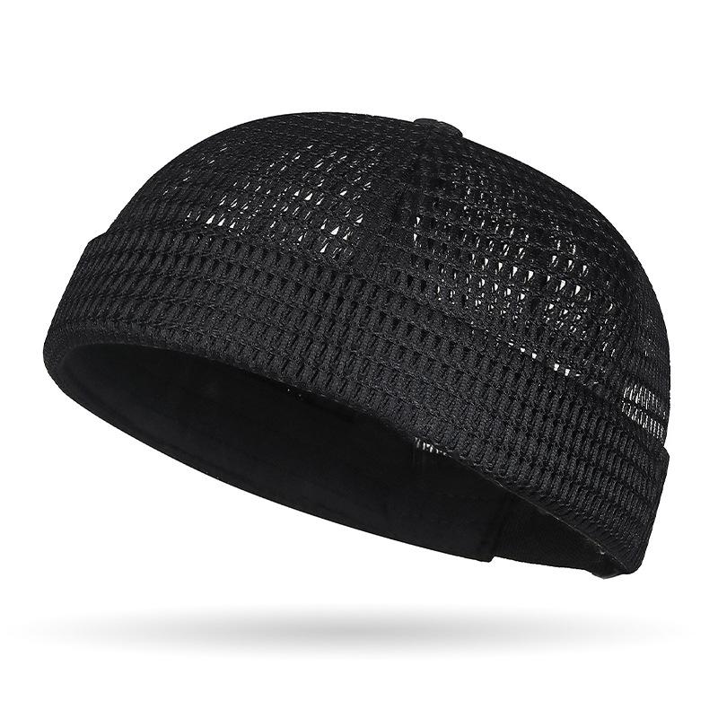 

This Large-grid Mesh Breathable Cap Without A Brim Is Adjustable. It s A Stylish Tang Hat for Hip-hop Men and Women Adjustable 55-60cm