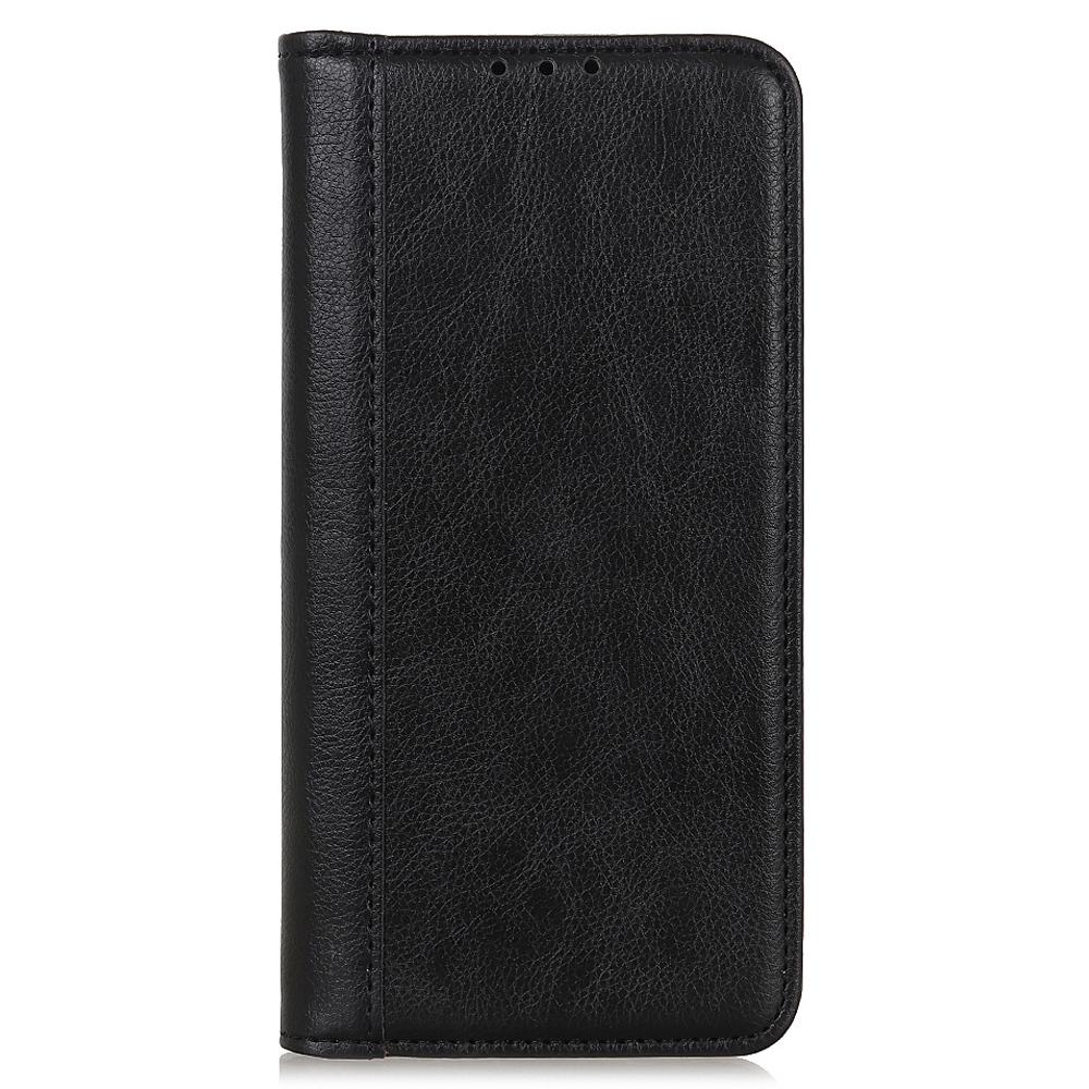 For Motorola Moto G73 5G Cell Phone Case Split Leather Stand Litchi Texture Shockproof Wallet Cover