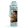 1PC Grumpy Bear Funny Sarcastic Quote 750ml Color Plastic Sports Water Bottle Leakproof Flip Straw Lid Suitable for Sports Office Home Use