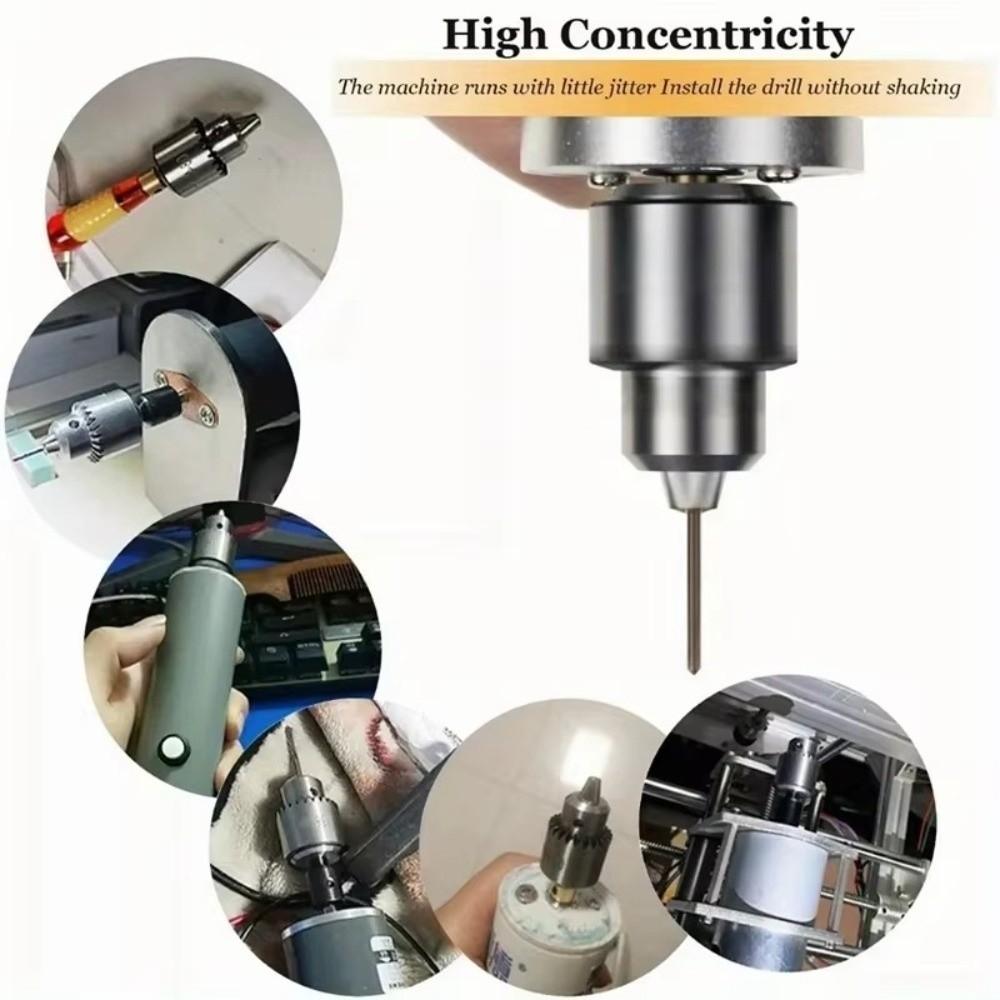 4Pcs/Set Connecting Rod Drill Chuck Clamping Range 0.3-4mm Electric Drill Chuck Micro Motor Drill