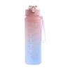 2000ml Stylish Women's Water Bottle with Straw & Scale - Portable for Outdoor & Sports