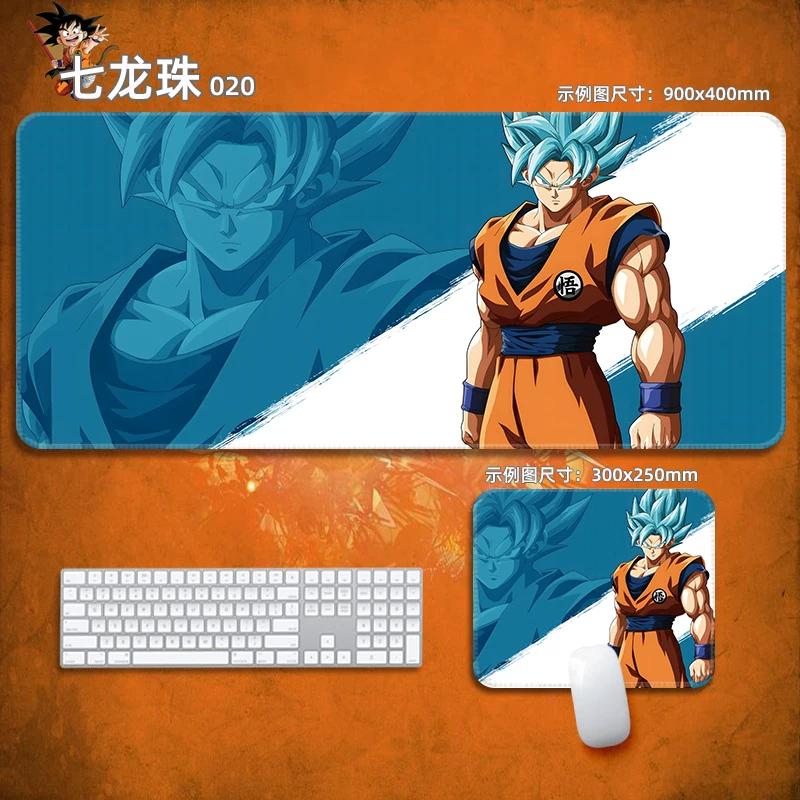 Anime Mauspads Drachenball Leder-Mauspad Nachhaltig Kleiner Junge Handgelenkstütze Tastaturunterlage Tischmatte Son Goku Animation Dekorative Tischdecke