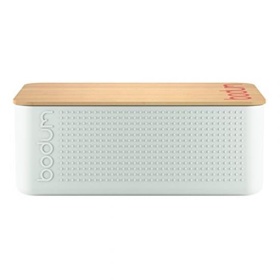 Buy Bodum 11740913 bistro bread box small plastic white 19.4 x 29.4 x