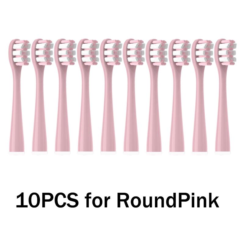 10 bucăți capete de periuță de înlocuire pentru aspirator pentru Usmile Y1S/Y4/U1/U2/U3/P1/P4 Gamă completă moale DuPont Sonic duze de curățare pentru periuță de dinți electrică