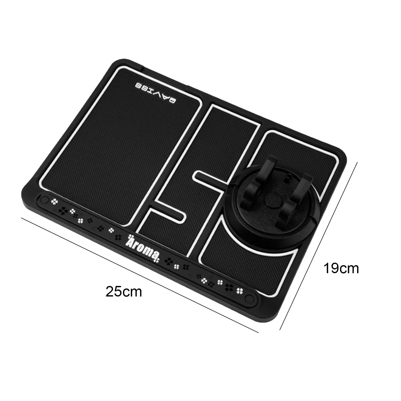 

Силиконовый автомобильный противоскользящий коврик, автомобильный держатель для телефона, нескользящий, липкий, противоскользящий, крепление для телефона, парковочный номер, карта, автомобильный коврик, коврик, гаджет чёрный