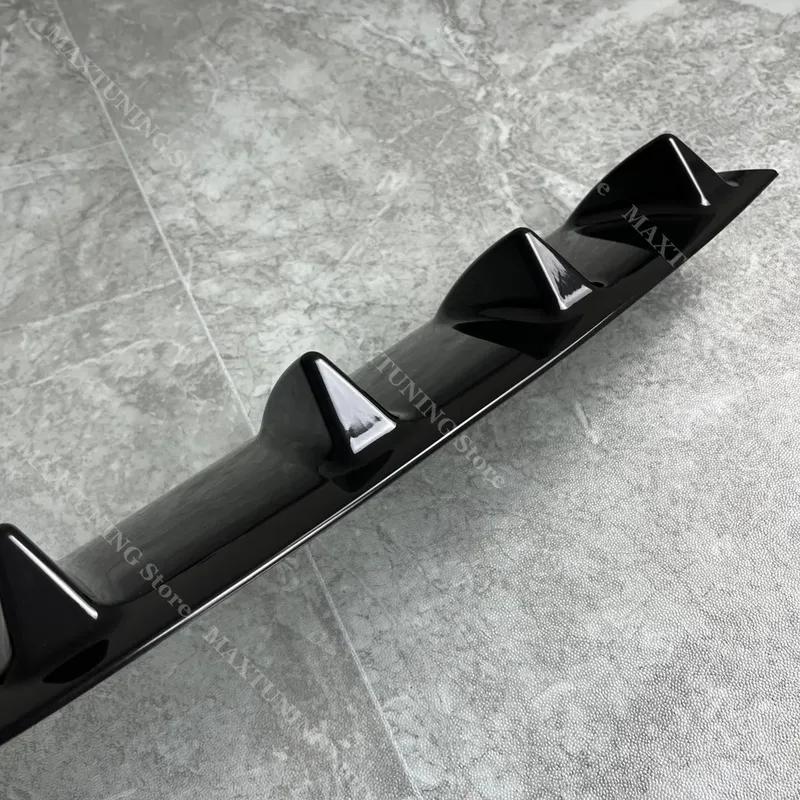 Labio Separador Lip para Parachoques Trasero de 7 Aletas para BMW X5 E70 LCI 2007-2013 M Sport Difusor Spoiler Cubierta Inferior Moldura Kits de Carrocería Valence Tuning