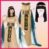 Costume da Cleopatra Set Parrucca Faraone Egiziano Principessa S M