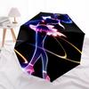 Neon Art, Anime Character Themed Automatic Opening and Closing Umbrella, Compact Travel Umbrella, Lightweight and Portable, Suitable for Bea