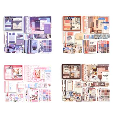 Vintage Scrapbooking Zubehör Ästhetische Journaling Kits Papier Aufkleber Tape Aufkleber Hintergrundpapier Scrapbook Rahmen