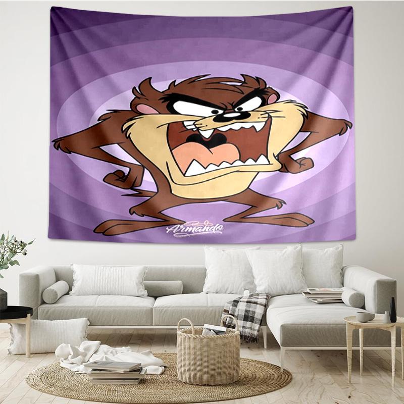 Taz-Mania Devil's Roar Quick-Dry Tapestry Hanging for Bedroom,Livingroom, Playroom,Decor Art Room Wall Tapestry Holiday and Birthday Gifts