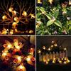 20/50/100 LED Solar Cute Bee Fairy String Lights Garden Fairy Lights 8 Mode Outdoor Lighting for Easter Christmas Wedding Decor