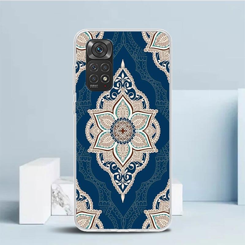 Totem Mandala Colorful Flower Phone Case For Xiaomi Redmi Note 15 14 14S 13 12S 12 Pro Plus 11S 11 11T 11E 10S 10 + Soft TPU Bac