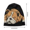 English Bulldog Washed Warm Bonnet Windproof Casual Beanies Protection Unisex Women Hats