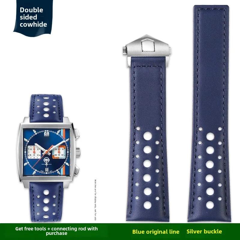 

Ремінець для годинника з коров ячої шкіри 22 мм для TAG Heuer MONACO CARRERA Заміна ремінця CAW211M 211P CAW211R 211T Чоловічий браслет з натуральної шкіри 22mm width