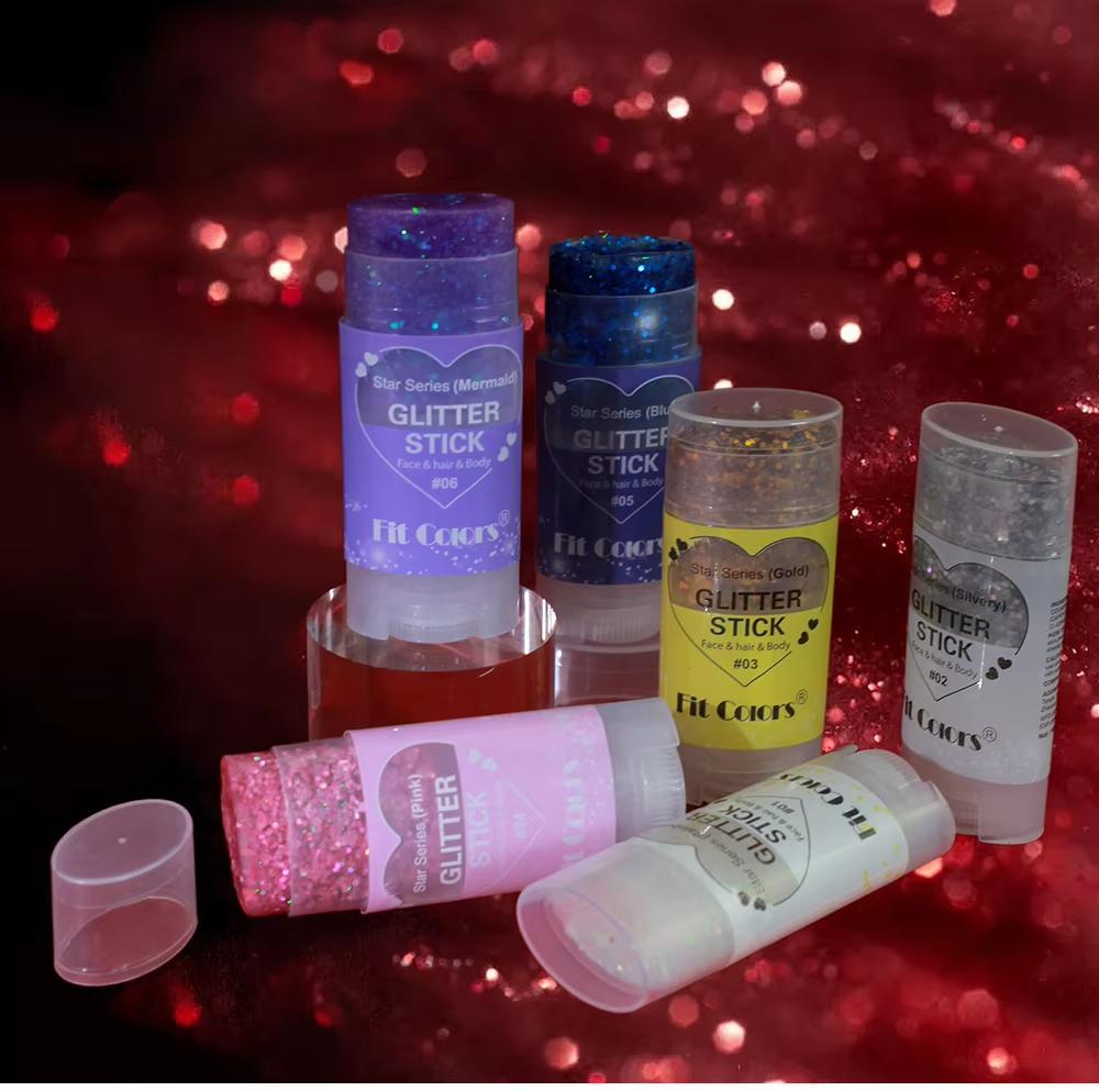 5 Color Body Painting Sequins Stick Face Lips Star Glitter Powder Eye Shadow Festival Stage Makeup