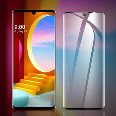 Für LG Velvet 6,8 Zoll 9H Ultradünne 3D-gebogene Full-Cover-Vorderseite aus gehärtetem Glas